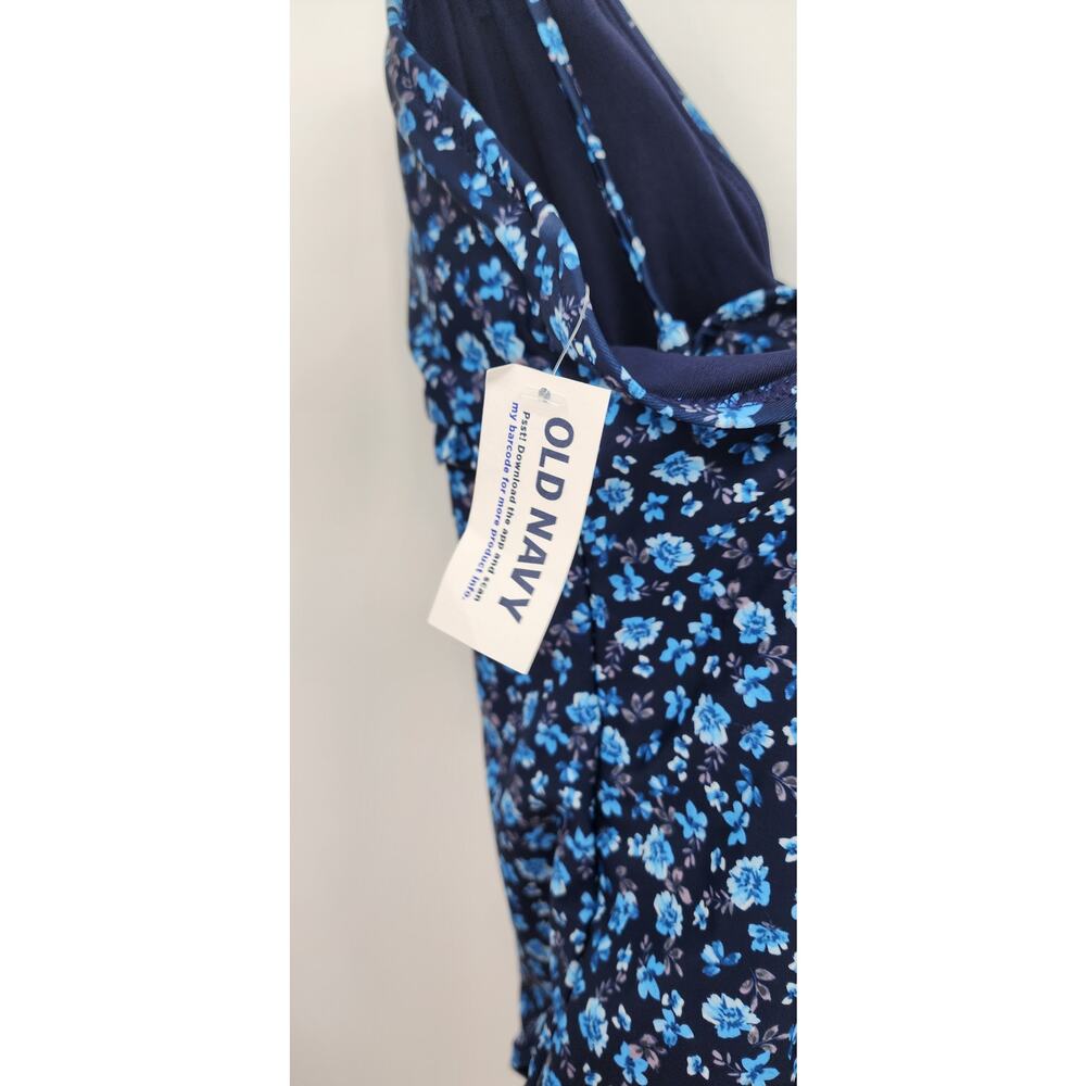 New NWT Old navy‎ Womens Floral Blue One Piece Swimsuit Size XL - Picture 5 of 6